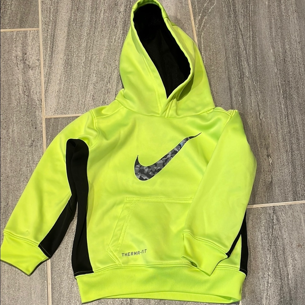 Nike Thermafit Kids' Neon Green Hoodie